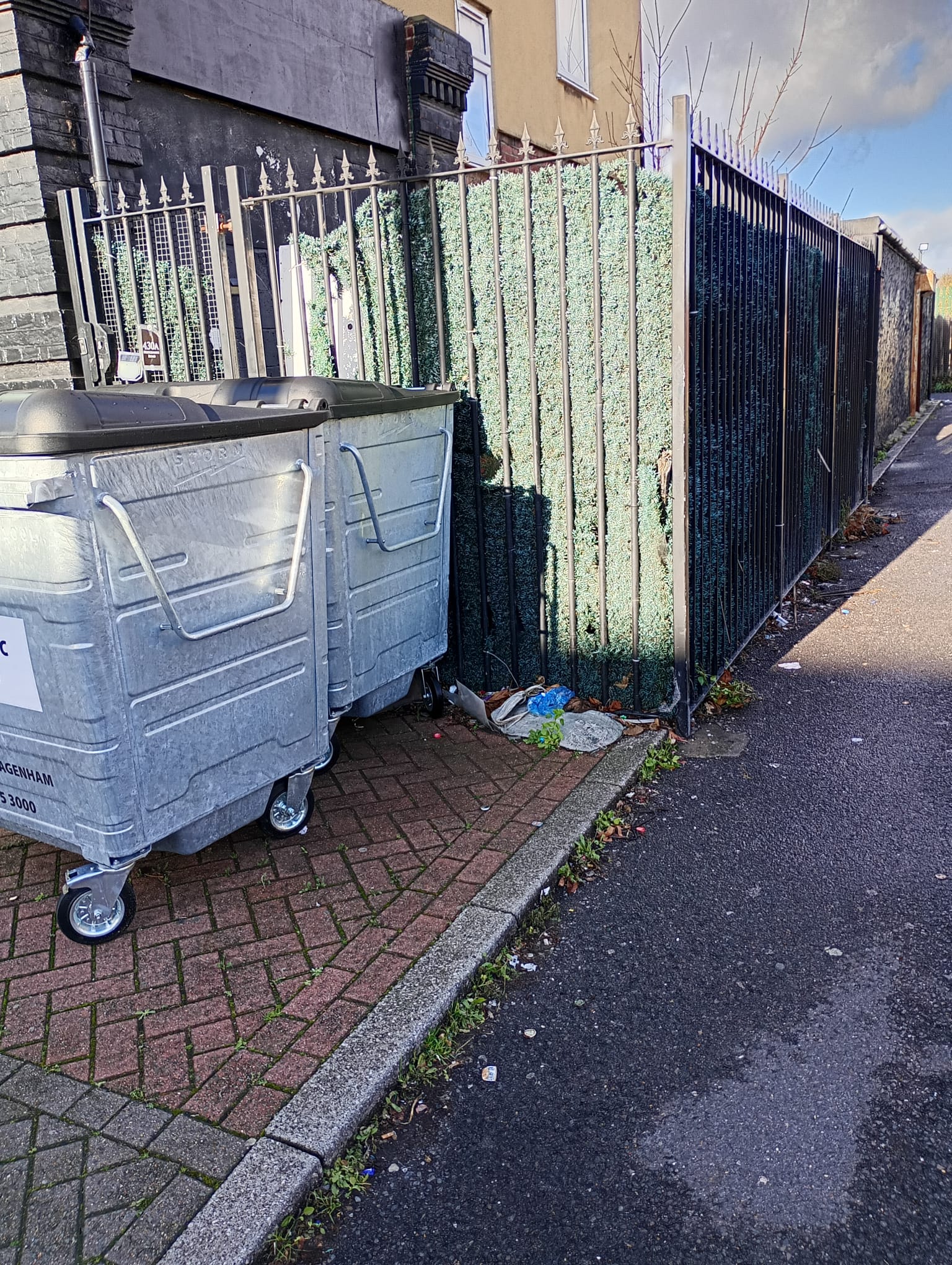 New Bins on Hedgemans Road